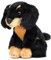 Uni-Toys - Dackel Plushie, sitzend - 13 cm (Höhe) - Plüsch-Hund - Plüschtier, Kuscheltier