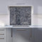 Premium Luxury Slate Grey Quartz Effect Kitchen Splashback 6mm Toughened Glass Kitchen Splashback – Heat Resistant Splashback for Kitchens, Perfect for Cookers and Hobs, Polished Edges