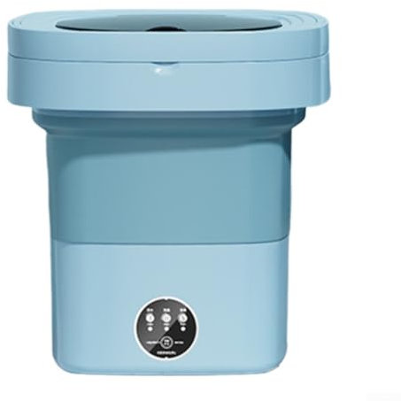 ZYWUOY Mini machine à laver portable compacte pour appartements, dortoirs, camping-cars, camping, 11 L, technologie lumière bleue (bleu)