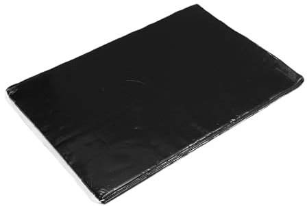 A ABSOPRO Lot De 5 Tapis Insonorisation Voiture Caoutchouc Butyle De 2 Mm D'Épaisseur, 10 Pieds Carrés, Matériau Isolant Thermique Pour Capot, Aile Et Couvercle Moteur Bateau 40X28 Cm Noir