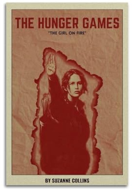 AKRHARWB Poster, Motiv: The Hunger Games, Wandkunst, Vintage, elegantes Poster, dekoratives Gemälde für Wohnzimmer, Schlafzimmer, ästhetisches Poster, 30 x 45 cm, ungerahmter Stil