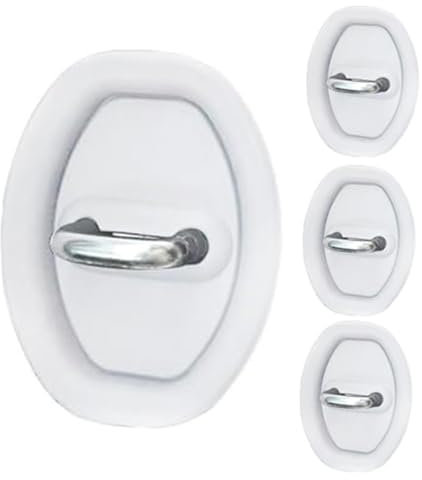 GKLYJCDR 4 Pieces Car Door Lock Cover, for Audi S3 S4 S5 S6 S7 S8 SQ5 TT Shock Car Door Latch Protective Self-Adhesive Door Lock Latch Protector Car Accessories,B