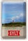 Nostalgisches Blechschild | Sylt | Strand und Leuchtturm | 20 cm x 30 cm