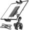 Dosvsi Soporte Tablet Moto, Microfono, Cinta de Correr, Tractor, Silla de Ruedas, Brazo de Aluminio, 360° Porta Tablet Manillar con Pinza para iPad Pro 11 12.9 Air Mini, Galaxy Tab A9+, iPhone, 4~13