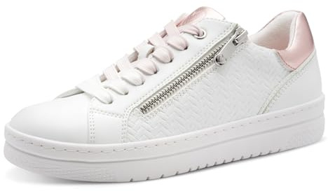 Marco Tozzi Damen Sneaker weiches Feel Me Wechselfußbett weiches Innenfutter Vegan Modern