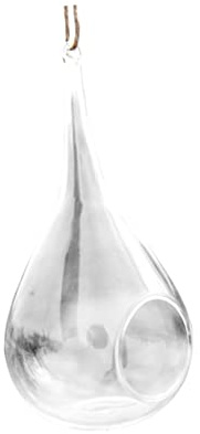 QUMIIRITY Hanging Glass Moss Bottle for Indoor Garden Decor Hanging Glass Planter for Plant Terrarium