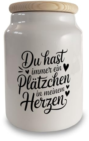 speecheese Du hast immer ein Plätzchen in meinem Herzen Keksdose Mit herzlichem Spruch - ideales Valentinsgeschenk