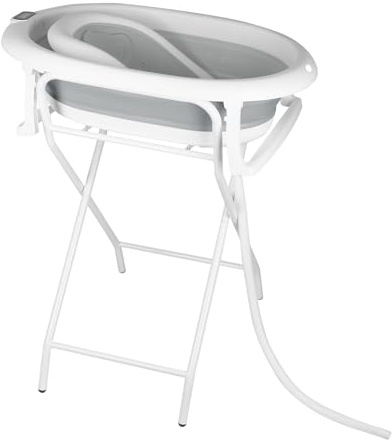 Baignoire pliable avec support antidérapant, tapis de bain et insert de baignoire pour nouveau-nés et tout-petits