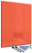 Glas-Magnettafel Orange 60x80 Pinnwand Wand mit Zubehör Whiteboard Küche Deko Büro Office