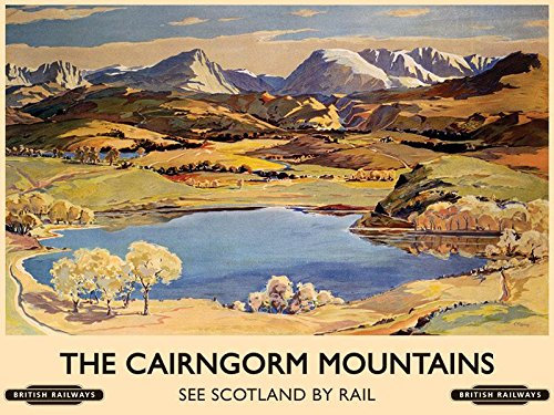 The Cairngorm Berge (Alt Rail Ad Stahl Kühlschrank-magnet (Og)