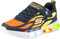Skechers Jungen Flex-glow Dezlom Sneaker, Navy Synthetic Textile Orange Yellow Trim, 27 EU