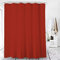 Amanda Duschvorhang Textil Badewannenvorhang 120/180 / 240 x 200 cm inkl Ringe (120x200cm, Braunrot)