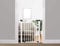 Callowesse Kemble Narrow Child & Pet Gate, 76cm High, Fits Openings 65-70cm, Pressure-Fitted, No Screws, for Narrow Doorways, Stairs & Hallways. Extensions Available (White)