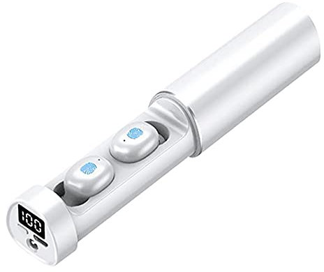 Ekrfxh N21 Bluetooth 5.1 Earbuds in-Ear True Wireless Headphones with Flashlight, 35H Playtime Deep Bass Hifi Stereo Sound Life Waterproof Earphones With Mic for Work Sport (black)