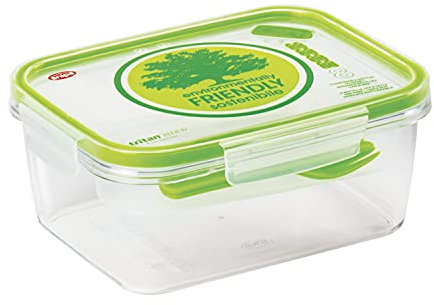 Snips Rectangular de 1,5 L con Bandeja extraíble de Tritan Renew, Fiambrera de plástico Reciclado P/Dulces Port Cupcake LT.7 43X28 H.11, Multicolor, 1,50 Liter