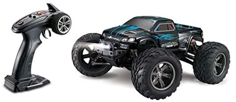 s-idee® X9115 blau RC Auto Buggy mit Licht LED wasserdichter Monstertruck 1:12 mit 2,4 GHz über 40 km/h schnell wendig voll proportional 2WD 1/12 Ferngesteuerter Buggy Racing Auto
