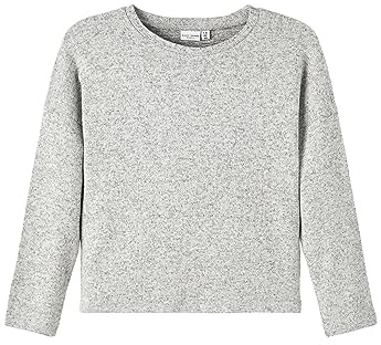 NAME IT Mädchen Strickpullover Grey Melange-116