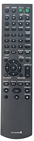 AULCMEET RM-AAU020 Ersatz-Fernbedienung Kompatibel mit Sony AV System Audio/Video Receiver, 100 Watt RM-AAU002 STR-DH500 STR-DG520 148009711 147914712