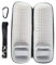 For JBL Flip 6 Case, Protective Case Cover for JBL Flip 6 Portable Hard Case Bluetooth Speaker Travel Bag Carrying with Shoulder Strap and Carabiner Storage with Extra Space for Plug&Cable (grey)