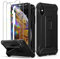 ORETECH Designed for iPhone X Case, and [2 x Tempered Glass Screen Protectors] [Heavy Duty Protection] [Kickstand & Phone Holder] 5 in 1 Full Body Shockproof Protective Cover for iPhone XS - Black