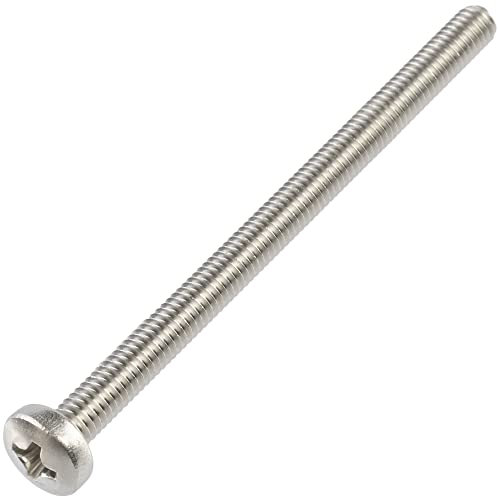 AERZETIX - C59778 - Set di 10 viti di metallo a testa cilindrica M4x60mm con impronta PH2 - bullone di montaggio - DIN 7985 - acciaio inossidabile A2 - colore argento