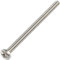 AERZETIX - C59778 - Lot de 10 Vis à métaux à tête cylindrique M4x60 mm à empreinte PH2 - boulon d'assemblage - DIN 7985 - en acier inoxydable A2 - couleur argent
