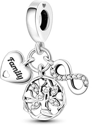 MULA Charms Anhänger Silber 925 für Armbänder, Kompatibel mit Europäischen Armbändern und Halskette für Frauen