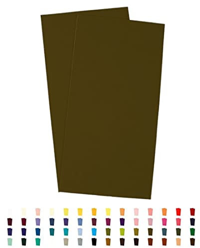 Sandras-Bastelladen 2er Set Kerzen Verzierwachsplatten - 200 x 100 x 0,5mm Oliv