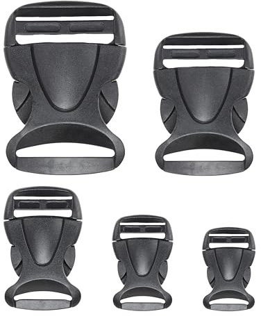 Your Day Mate Fibbie per cavi per cinghie di cintura, in plastica dura, fibbia a scatto, fibbia di ricambio, fibbia di riparazione, fibbia per cintura di zaino, fibbia di fissaggio