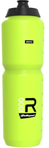 Polisport 8649100011 - Bidon vélo du modèle R Collection R1000 d'une contenance de 1000ml. Bouteille d'eau pour cyclistes sans BPA en couleur vert lima