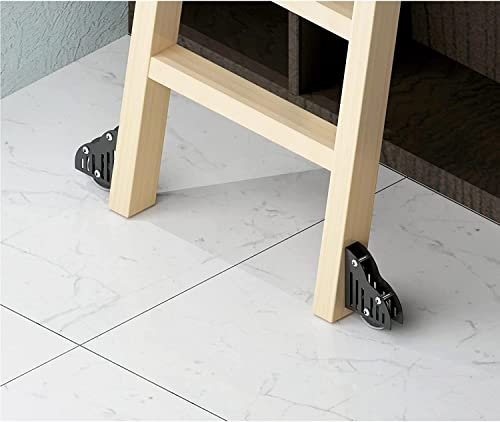 Hardware-Kit für rollende Bibliotheksleitern – verschiebbare Bibliotheksleiter, runde Rohrschienen, mit Bodenrollen, für Zuhause/Büro/Loft/Bücherregal, Hardware-Kit für Mobile Leit