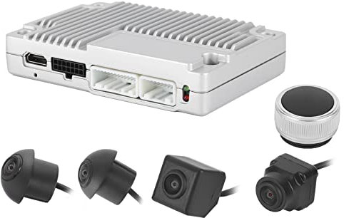 360 Grad Vogelperspektive System für Auto, 4 wasserdichte Kamera Rundumsicht Kamerasystem, Auto DVR Aufnahme Panoramablick Surround System Parküberwachung Videorecorder