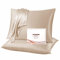 Adubor Seidenkissenbezug 40x60 cm für Haar und Haut, mit verstecktem Reißverschluss, beide Seiten, 23 Momme Seide, Fadenzahl 900 (Beige, 2 Stück)