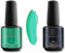 Shayenne 2er Set UV Gel Nagellack 42 Tiffany Green Grün 15ml + 2in1 Base Coat und Top Coat 15 ml UV LED Lampe Unterlack mit Überlack Nagel Lack Gellack Nagelgel Shellac (30 ml)