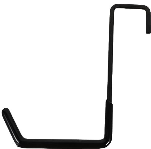 Hemobllo Ganchos en S grandes para trabajos pesados de acero galvanizado negro, ganchos de pared para colgar escaleras, bicicletas y perchas, fáciles de instalar y resistentes al óxido