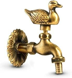 Grifo Jardin 1/2 Decorativo Pato con Racor Manguera