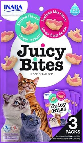 Churu Juicy Bites 6 x 3 x 11 g (insgesamt 198 g) (Garnelen und Meeresfrüchte)