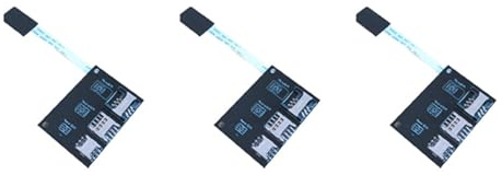 Janasiba 3 x 2730 Externer Nano SIM Aktivierungswerkzeug-Konverter zur Erweiterung der Chipkarte IC 4 in 1 für SIM-Kartenadapter-Set