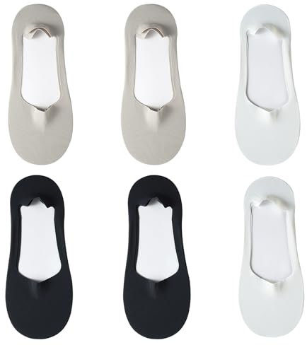 cxxtkcxxlc Calzini Invisibili Uomo in Seta Di Ghiaccio per Uomo - Confezione Da 6 Paia (Taglia 39-44)