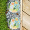 Elitix Trittsteine für Garten Rasen-/Gartenstein-Ornament-Set, 2 Trittsteine ​​in Farbe für Die Dekoration des Urlaubsheims, Gehwegdekoration für Pflastersteine, Blumenbeete, Gehwege