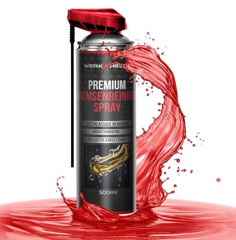 WerkXheld Bremsenreiniger 500 ml – Hochwirksamer Reiniger für Bremsen, Kupplung & Metallteile, Entfernt Öl, Fett & Schmutz, Schnelltrocknend