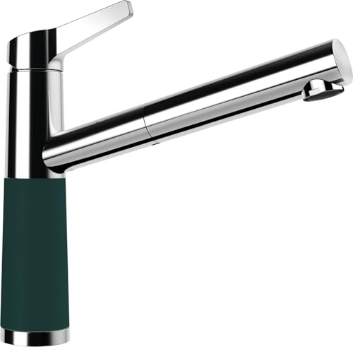 Schock 554120IVY Küchenarmatur SC-510 Ivy – farbige Hochdruck Armatur CRISTADUR mit ausziehbarem Auslauf