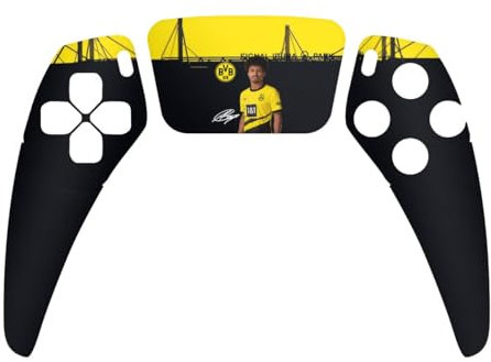 DeinDesign Skin kompatibel mit Sony Playstation 5 Controller PS5 Folie Sticker Borussia Dortmund Karim Adeyemi BVB