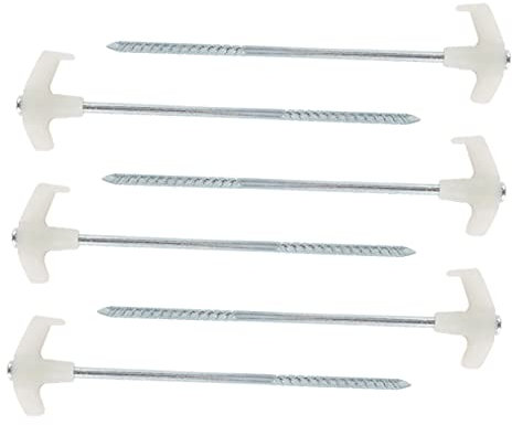 TOGEVAL 6 Stück Camping Zelt Stakes Zelt Fluoreszierende Befestigungsnägel Praktischer Bodennagel