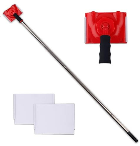Gosknor Coupe-Bordure à Peinture, Réglable Applicateur de Tampon de Peinture avec Rallonges à 5 Sections et 2 Tampons Recharge Parfait pour les Garnitures Murs Plafonds Plinthes et les Coins