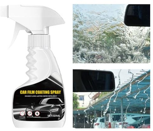 Spray Revêtement Voiture,120ML Détergent Nettoyant - Traitement Hydrofuge pour Pare-brise,Pour Brillant Détachage Véhicules Camion SUV Tracteur Phare