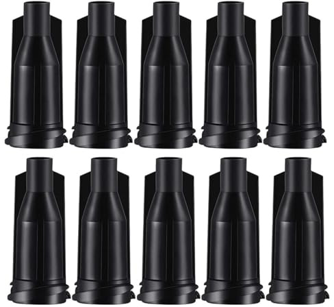 HEATSHAKING 250 Stück Luer Lock Spritzenkappen Schwarz Dosierspitzenkappen aus Kunststoff Luer Lock Spritzenspitzenabdeckung für Labor und Dosiernadel Zubehör
