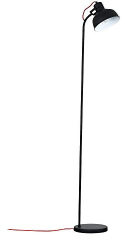MiniSun | Retro Style Matt Black Metal Curved Design Floor Lamp | Floor Lamps & Torchieres, Home Décor & Improvement Essential | Includes 4W LED Bulb [2700K Warm White]
