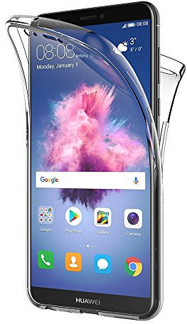 AICEK Huawei P Smart Hülle, Blau Silikon Handyhülle für Huawei P Smart Schutzhülle Karbon Optik Soft Case (5,65 Zoll), 15 X 8 cm