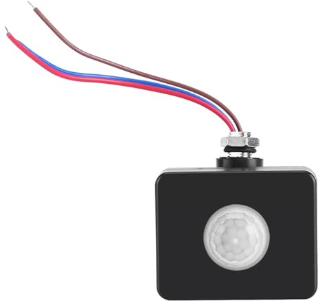 Garosa Mini Infrarot Bewegungsmelder PIR 360° Deckeneinbau, Einstellbar für Home Security, Lampe/Lichtschalter, 110-240V